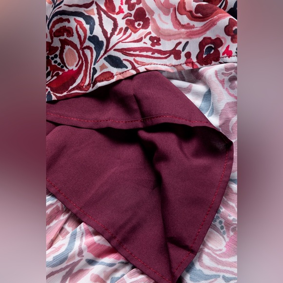 Pitaya Pink Floral Print Ruffle Tiered Puff Sleeve
Mini Dress Bohemian Mini - Picture 11 of 11